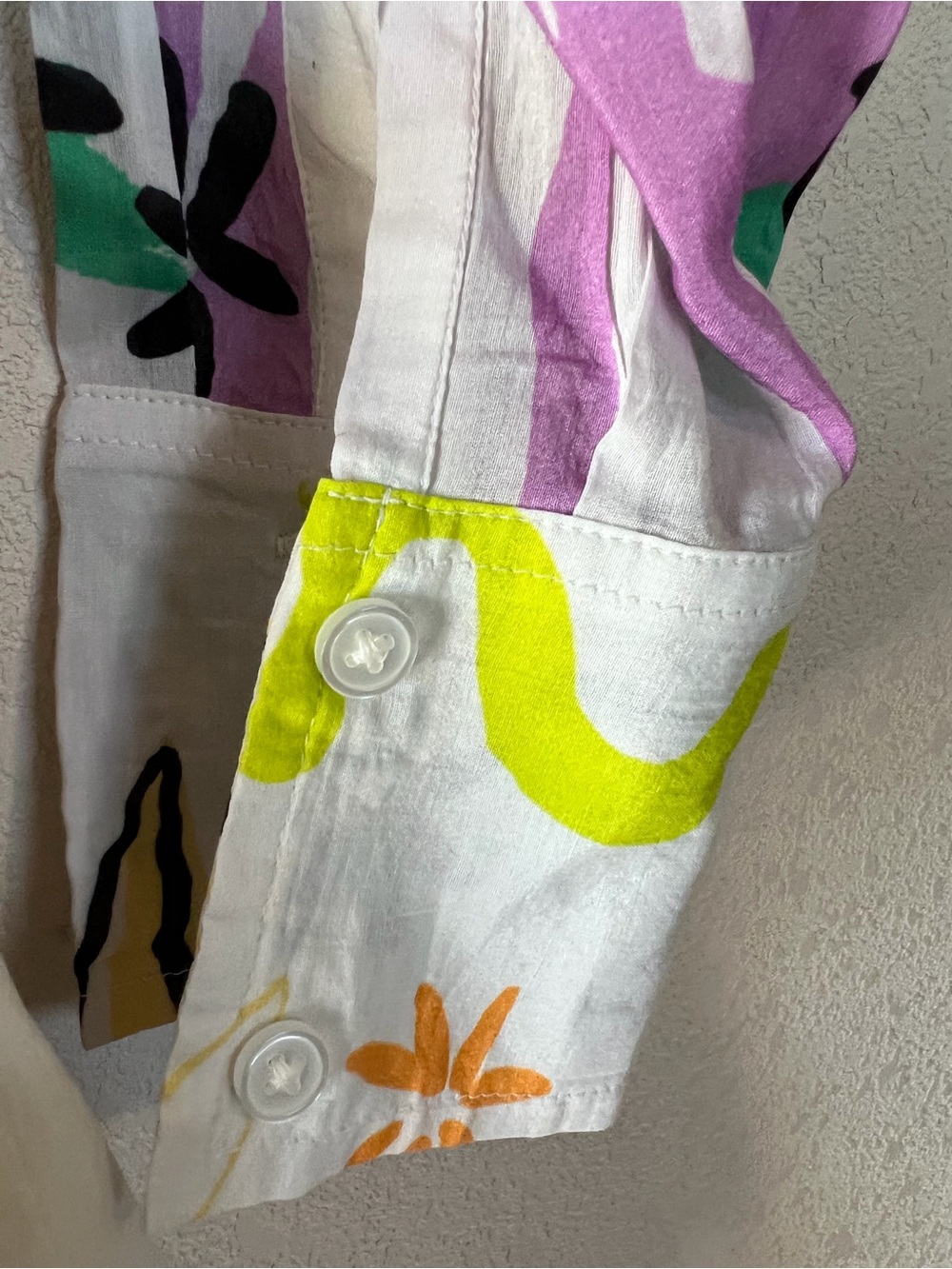 Chico's White Multicolor Abstract Floral Midi Dress - Picture 5 of 6
